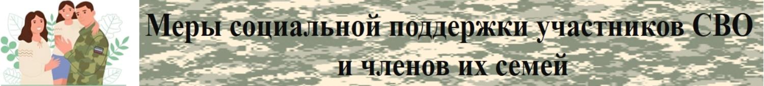 Помощь участникам СВО и членам их семей 
